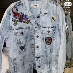 JAK & Rae Denim Jacket with Colorful Patches